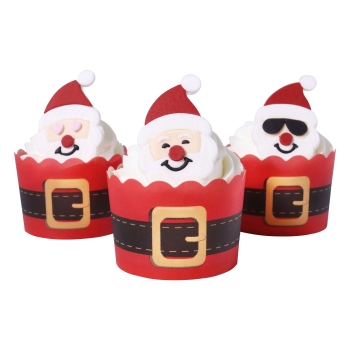 Cupcake Decorating Kit - Emoji Santa